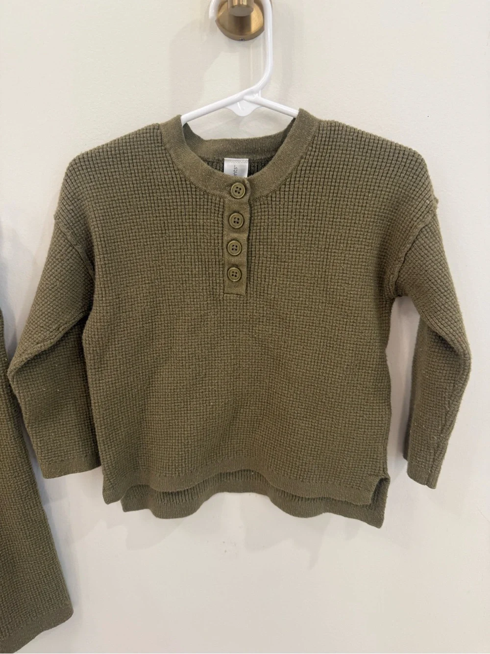 Modern Moments Henley Sweater and Wide-Leg Pant Set